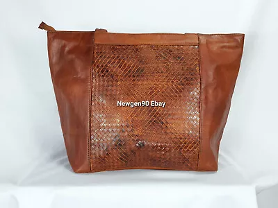 Genuine Goat Leather Bag Women's Handbag Shoulder Bag Tote Moroccan Purse • $69