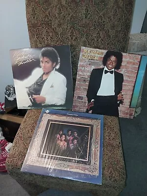 Lot Of 3 Michael Jackson/Jackson 5 GREATEST HITS THRILLER OFF THE WALL Albums Lp • $18