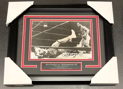 Joe Frazier Signed Autographed Vs Muhammad Ali Framed 8x10 Photo JSA COA • $249