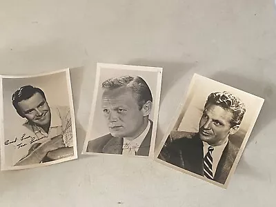 Vintage Movie Studio Photos Lot Of 3 Richard Widmark Jack Lemmon Robert Stack • $9.99