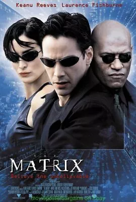 THE MATRIX MOVIE POSTER 27x40 ORIGINAL RARE INTERNATIONAL ONE SHEET KEANU REEVES • $285