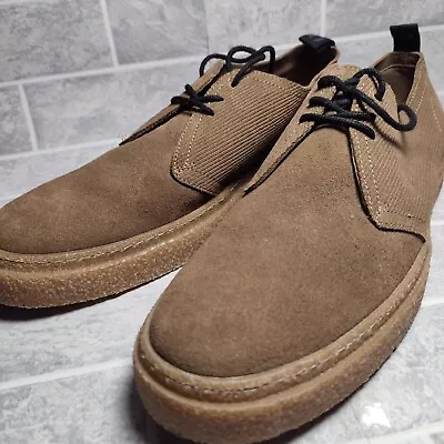 Fred Perry Linden Cord Suede Desert Shoes Size UK 10 • £49.99