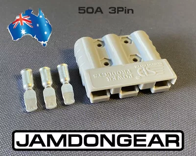 $8 • Buy Anderson Style 50A 3Pin Plug For DCDC Charger & DCDC Wiring
