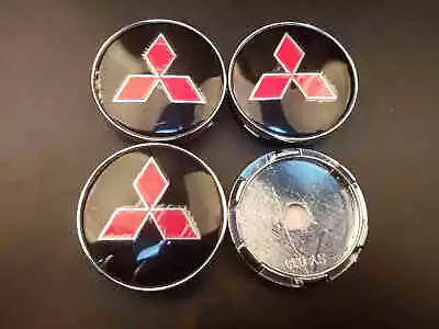 4Pcs 60mm Wheel Auto Center Cap Badge Emblem Hub Cover For Mitsubishi Logo • $13.29