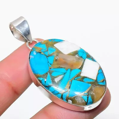 Spiny Oyster Gemstone 925 Sterling Silver Gift Jewelry Pendant 2.09  N511 • $11.95