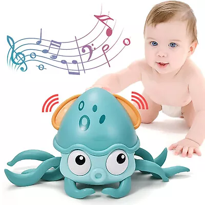 Baby Toys For 2-3 Year Old Octopus Dancing Crawling With Lights Boy Girl Gifts • £1.20