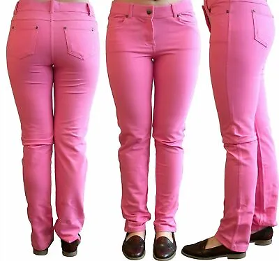 New Ladies Jeggings Skinny Fit Colored Stretchy Jeans • £9.99