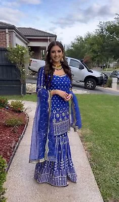 Gown Salwar Kameez New Party Wedding Dress Bollywood Pakistani Wear Suit Indian • $57.19