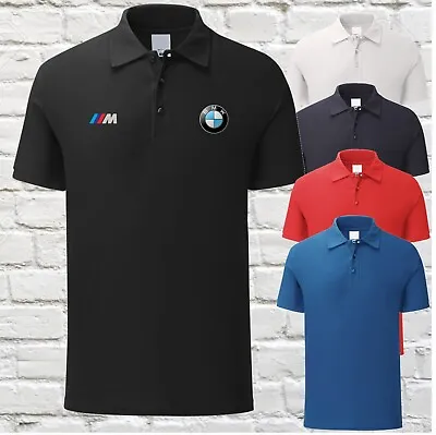 £17.99 • Buy Bmw Logo M Power Embroidered Pique Polo Shirt Work Outdoor Sport Birthday Xmas