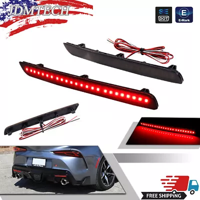 For 2020-up Toyota GR Supra Smoked Lens Rear Reflector Foglight Tail Brake Lamps • $34.99