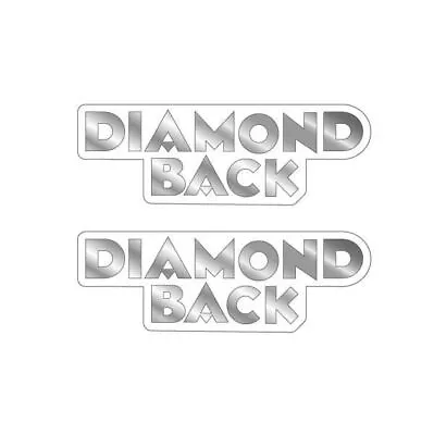 Diamond Back - Chrome - Seat Decal Set - Old School Bmx • $11