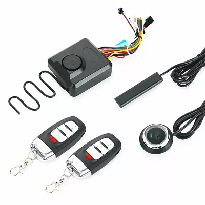 Motorcycle Engine Ignition Keyless One-button Start Anti-theft Alarm System Kit • $113.80