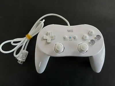 Genuine Nintendo Wii White Classic Controller Pro Remote Professional • $34.90