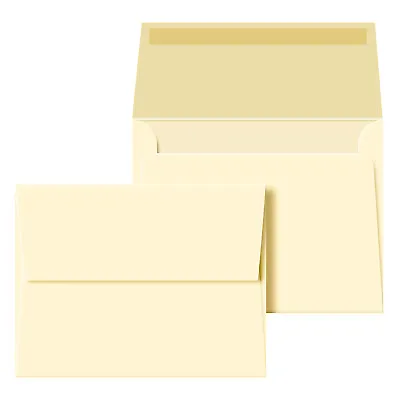 Cream A2 Envelopes (4 3/8  X 5 3/4 ) Gummed Flap 28lb Bond (105gsm) 250 Qty • $45.09
