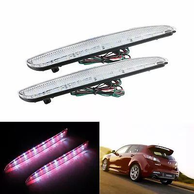 LED Rear Bumper Reflector Light Tail Brake Bulbs For Mazda 3 Axela Mazdaspeed 3 • $19.89