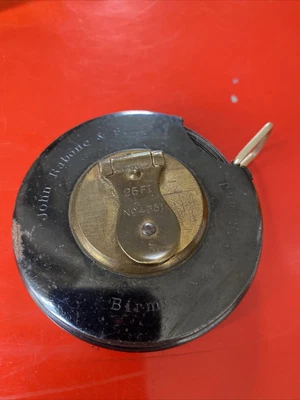 £5 • Buy John Rabone & Sons Birmingham England 25ft Steel Rule No 4351