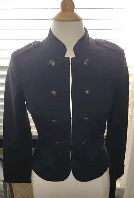 GUESS Black Military Style Jacket Women's Size Small Petite • $16.95