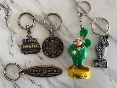 Vintage Lot Las Vegas Casino Keychains | Fitzgeralds | 4 Queens | Tropicana • $4.99