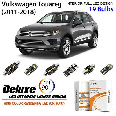 LED Interior Light Kit For VW Touareg 2011-2018 White LED Light Bulbs Upgrade • $28.80