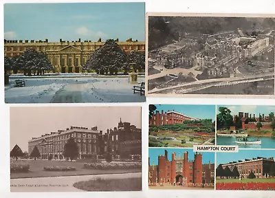 11 Postcards:  HAMPTON COURT PALACE Vintage & Modern • £1