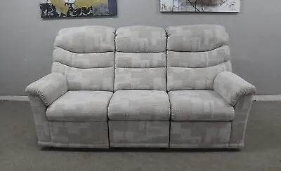 G Plan Malvern Lydia Linen Fabric Power Reclining 3 Seater Sofa RRP £4260 • £1195