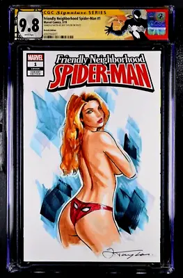 Friendly Neighborhood Spider-man #1 Cgc Ss 9.8 Mary Jane Original Art Sketch • $399.99