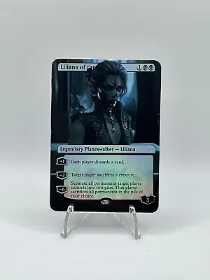 Liliana Of The Veil - Foil Custom Sticker On MTG Bulk Card. • $4.99