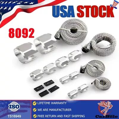 $29.69 • Buy Braided Stainless Steel Vacuum Fuel Oil Line Dress-up Hose Cover Sleeve 8092