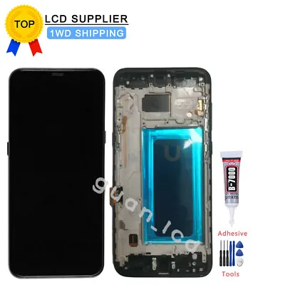 OLED For Samsung Galaxy S8 Plus G955 LCD Display Touch Screen Digitizer + Frame • $54.85