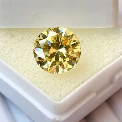 1 Ct CERTIFIED Natural Diamond Round Yellow Color Cut D Grade VVS1 +1 Free Gift • £18.92