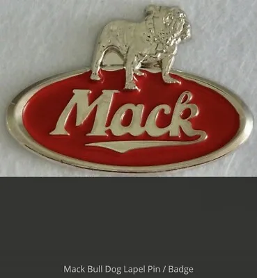 Brand New Metal Hat/Lapel Badge - Mack Bull Dog Truck Metal Badge - Red • $9