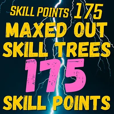 (ps4/5 Pc Xbox) - Maxed Out Skill Trees! - 175 Skill Points • $5.99