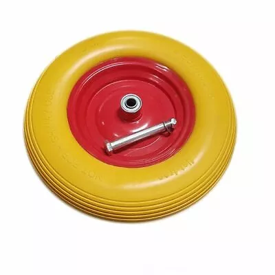 15  Wheelbarrow Wheel Tyre PU Foam Puncture Proof Spare Rubber Cart Rim MND • £13.85