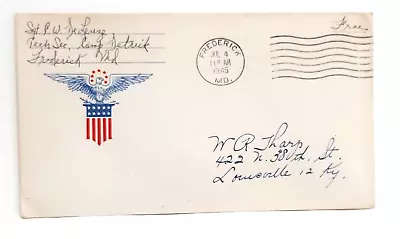 1945 Military Insignia Envelope From Camp Detrick • $6