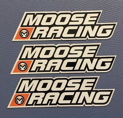 Lot 3 Moose Racing Thick Large Glossy Sticker Apparel Gear Motorcycle • $6.95