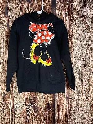 Disney Parks Disneyland Girls Minnie Mouse Hooded Pullover Hoodie Size Small 5/6 • $13.99