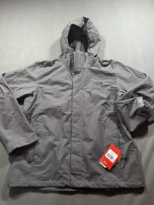 The North Face Men XL Asphalt Gray M Venture 2 Hooded Zip Vented Windbreaker • $104.99