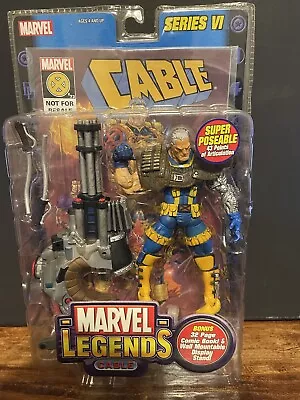 Cable • 2004 Marvel Legends Series Vi With Comic New Sealed Toybiz • $75.99