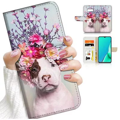 ( For Samsung S8 Plus / S8+ ) Flip Case Cover PB24399 Flower Bulldog • $12.99