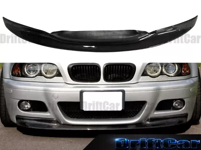 Carbon Fiber Front Lip Type Csl Fits  Bmw E46 M3  2001 2002 2003 2004 2005 2006 • $338.80