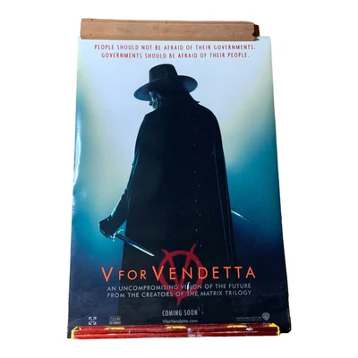 $35.99 • Buy V For Vendetta 2005 27X40 2/S ADV SILHOUETTE MOVIE POSTER HUGO WEAVING PORTMAN