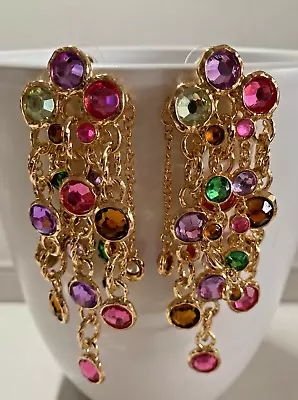 Zara Chandelier Design  Rhinestone  Earrings • £7.99