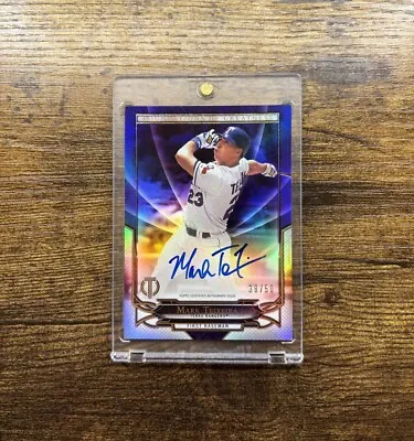 2016 Topps Tribute Mark Teixeira Foundations Of Greatness Purple Auto /50 • $30