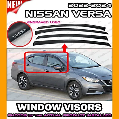 WINDOW VISORS For Nissan 2020 → 2024 Versa / DEFLECTOR RAIN GUARD VENT SHADE • $55.98