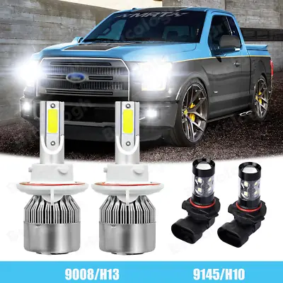 $24.41 • Buy Parts Accessories For Ford F 150 2004-2014 LED Headlight Hi/Lo+Fog Light Bulbs