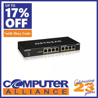 8 Port Netgear GS308PP-100AJS Gigabit Network Switch With PoE • $149