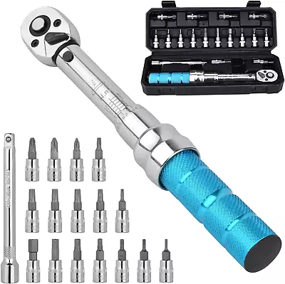 COTOUXKER Bike Torque Wrench Set 1/4 Inch Drive Torque Wrench 2 To 14 Nm Bicycl • $39.44