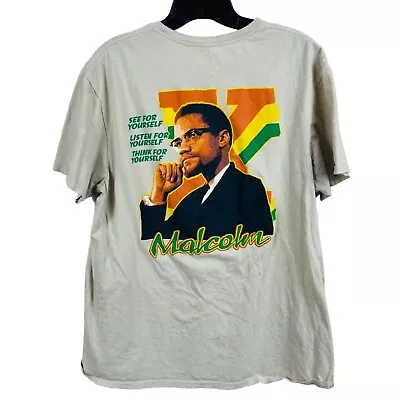 Malcolm X   Think For Yourself    T-Shirt Tshirt T Shirt Tee Size Large Unisex • $14.95