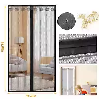 Magnetic Screen Door Heavy Duty Hands-Free Mosquito Mesh Anti Bugs Fly Curtain • $25.99