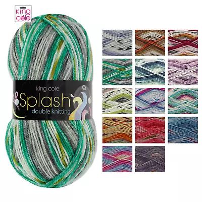 King Cole Splash DK 100g Knitting Yarn Wool Premium Acrylic Crochet  • £4.09